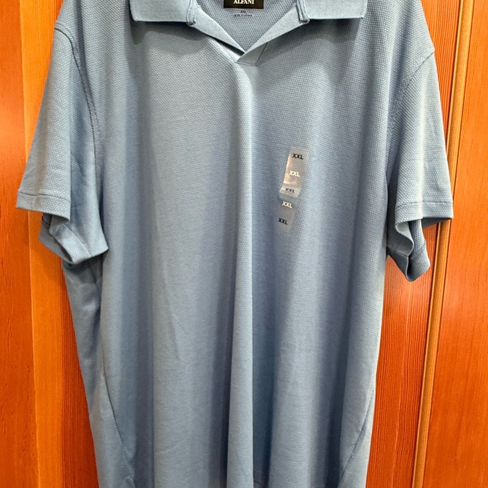Alfani Men's Polo Shirt in Light Blue